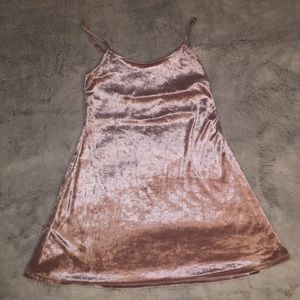 Pinkish purple velvet dress